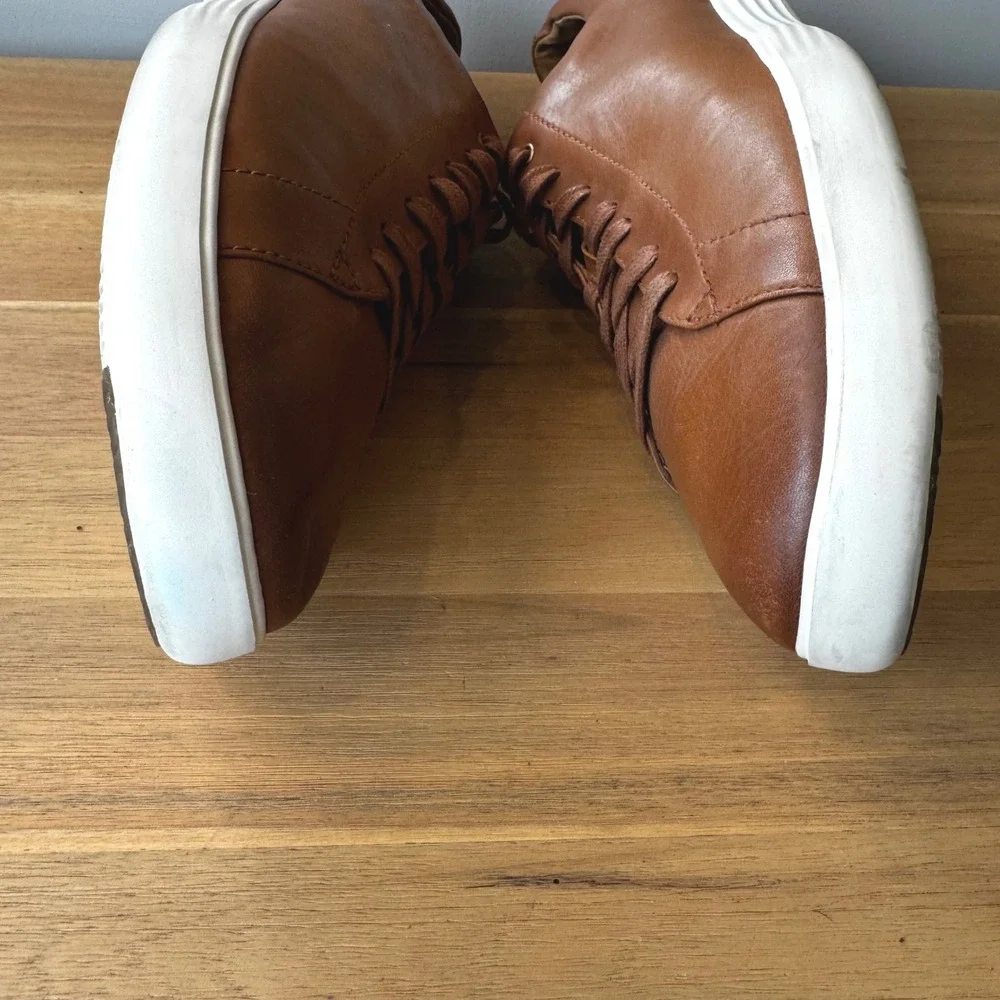 Cole Haan Men 11 M Grand Crosscourt II British Tan Leather Sneaker C26521 Casual